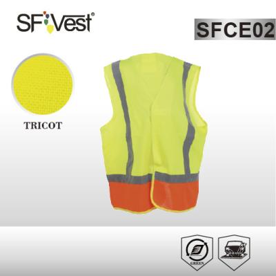 China EN 1150 Green Children Safety Vest reflective clothing custom vest assorted color for sale