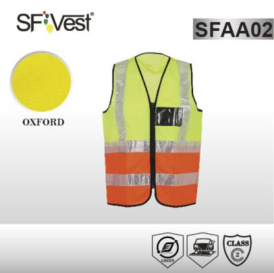 China Olá! veste reflexiva da segurança da cor fluorecent do vis com ISO reflexivo de cristal 20471 do EN da fita à venda