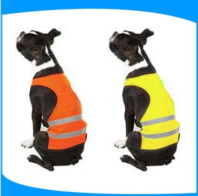 China Professional Hi vis clothing dog Pet Safety Vest with heat transfer claw pattern for sale