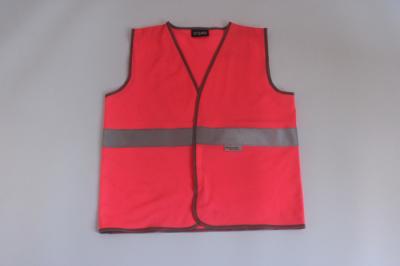 China Grey binding 3M tape Children Safety Vest , high visibility child safety vest for sale