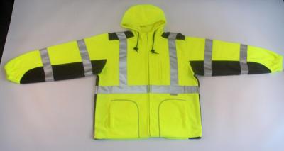 China 100%  polyester Hi Vis Fleece Hoodie sweatshirt with hood and pockets for sale