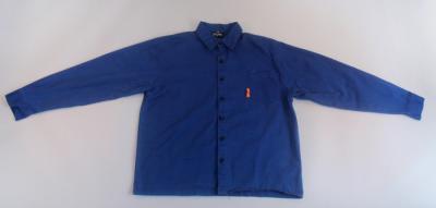 China Veiligheids workwear 100% katoenen stoffen vuurvaste kleren met zak en breukenvoorzijde Te koop