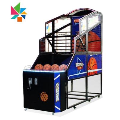 China Colorful Automatic Adult Foldable Basketball Machine Amusement Park Large-scale Sports Entertainment Equipment for sale