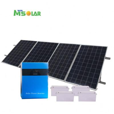 China Volume: 1.26CBM / Weight: 240Kg 1kw Home Off Grid Solar Power Inverter Generation Circuit With 12v Battery Installation for sale