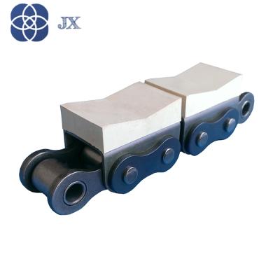 China Machinery Parts ISO Standard Rubber Conveyor Top Chain 16B-G1 for sale