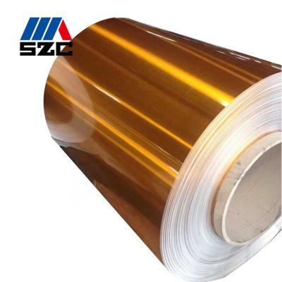 China Flange Plate 1050 1060 1070 1100 Aluminum Coils With Gold Color for sale