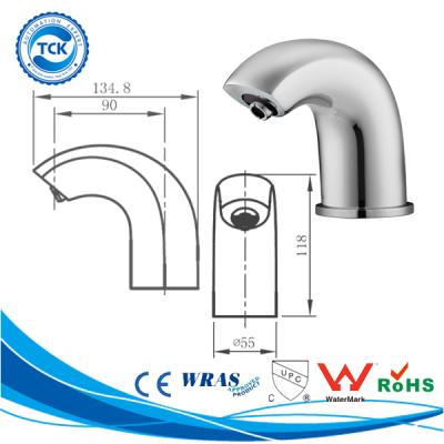 China Contemporary Sensor Bathroom Faucets Touchless IR Metered Automatic Sink Faucet for sale