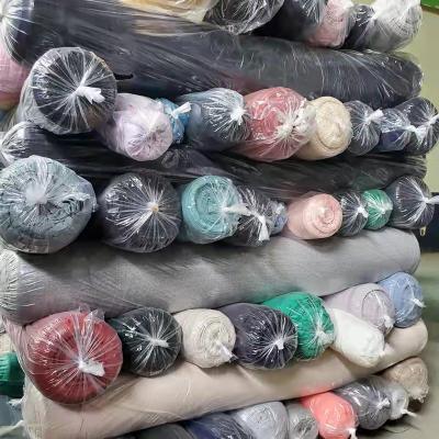 China Wholesale Stretch Lots Stocking Material Knitted Plain Dyed Plain Jersey Fabric For T Shirt for sale