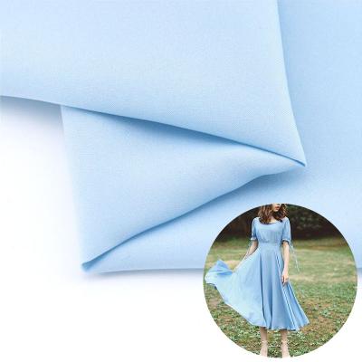 China Stretch 4 Way Stretch Lining Opaque Polyester Spandex Chiffon Fabric For Dress for sale