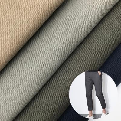 China Sustainable cotton stretch twill fabric in 97%cotton 3% spandex weight in 250gsm for pants for sale