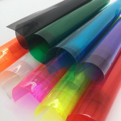 China Moisture Proof Colored PVC Rolls Soft Clear PVC Plastic Transparent Film 0.2mm Thickness for sale