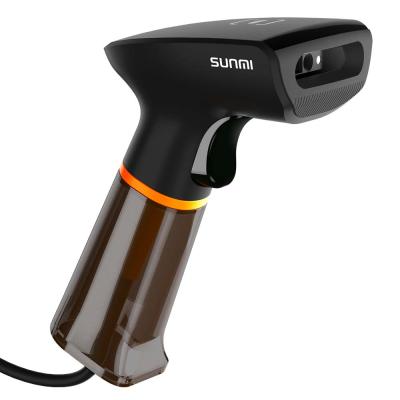 China Supermarket SUNMI NS021 Automatic Plug Barcode Reader USB Laser CODE READER Cheap Scanner 1D 2D QR Code for sale