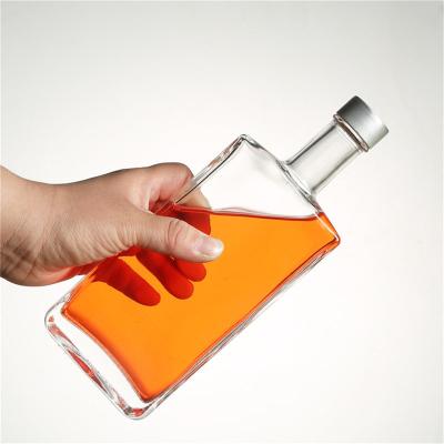 China Customized LOGO Beverage Decanter Bottle En Glass Bottles Decaled Storage 350ml 500ml 750ml 1l Wine Liquor Bottles for sale