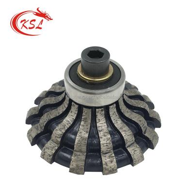 China Hand Machine Diamond Hand Profile Rolls Router Bit For Processing And Trimming Stone Edge for sale