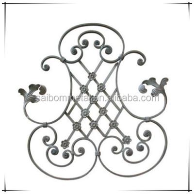 China Ornamental Gate Fence Railings Wrought Iron Fence Parts , Gate Parts for sale