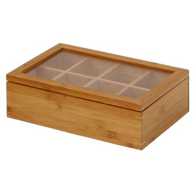 China China Sustainable Seamless Supplier Bamboo Tea Bags Box Organizer for sale