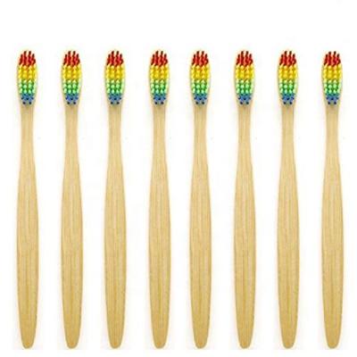 China Wholesale Price Logo Harcoal Natural Bamboo Soft Bristle Eco Friendly Custom Toothbrush for sale