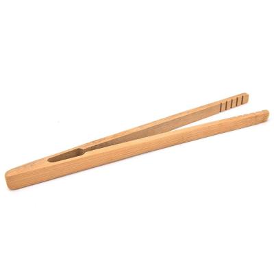 China Sustainable 100% Natural Bamboo Toast Kitchen Tongs (with Magnet Hook) for Cooking, Salad Tong Kitchen Utensils for sale