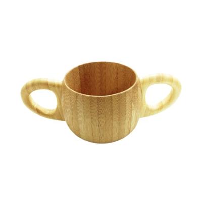 China New Design Eco-friendly Health Adorable Baby Bamboo Drink Cup With Handle With Feet 17*9*7cm for sale