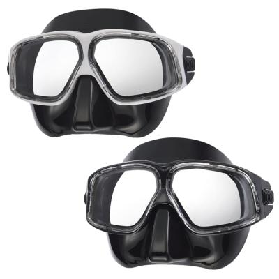 China Freediving / MS-288B snorkeling - high quality black silicone skirt masks for freediving and snorkeling for sale