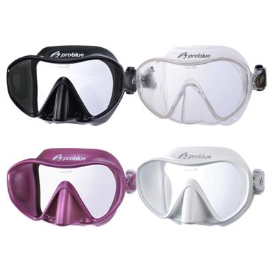 China SCUBA / low volume snorkeling mask for freediving professional production MS-138 for sale