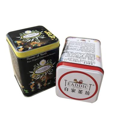 China 2020 Square Steel Tin Cans Hign Quality Factory Price Square Food Grade Packaging Small Steel Tin Cans for sale