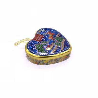 China Beautiful Custom Materials Metal Candy Box Recycled Tin Box Good Quality for sale