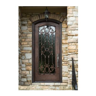 China Professional Design Single Iron Door Heat Insulation China Iron Door Wrought Iron Single Door for sale