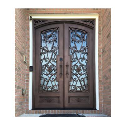 China Heat Insulation Cast Iron Door Design Hot Selling Wrought Iron Single Door for sale