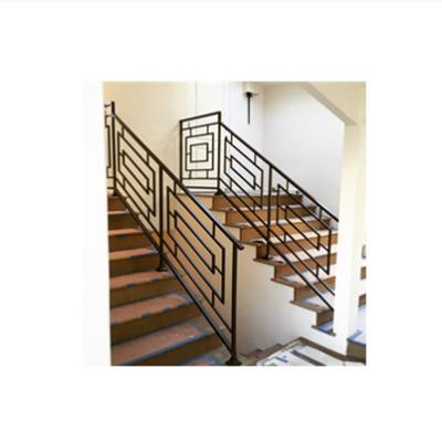 China China Modern Professional Wrought Iron Stair Railing Glass Stair Railing Price Stair Rail for sale