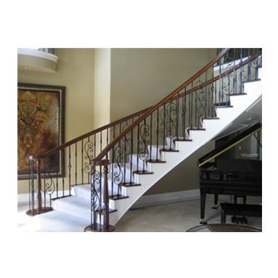 China Reasonable Price Modern Stairs Fencing Designs In Indoor Iron Stair Railings Iron Stairs for sale