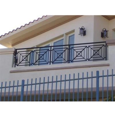 China New Promotion Easily Compiled Home Iron Grill Design For Balcony Wrought Iron Balcony Railing for sale