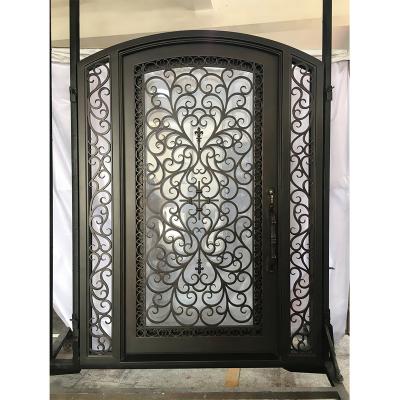 China Top quality iron door design iron security door modern simple iron front doors for sale