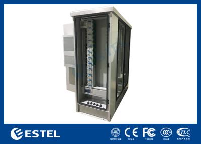 China Outdoor Telecom Cabinet Three Compartments And 1500W Air Conditioner with IP55 protection à venda