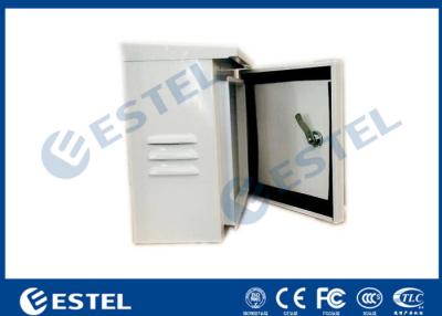 China Mini Metal Box / Single Wall Galvanized Steel Pole Mount Cabinet for sale