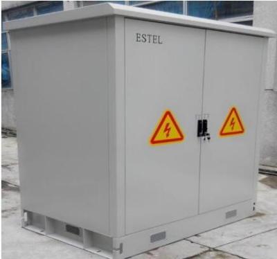 China Waterproof Double Wall Galvanized Steel Outdoor Battery Cabinet / IP55 Base Station Cabinet for sale