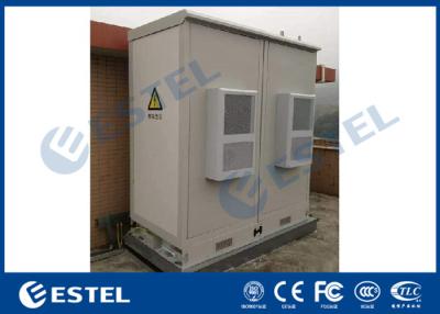 China Weatherproof IP55 Two Compartment Base Station Cabinet With Aircon Cooling System for sale