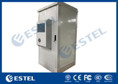 China Assembled Type Galvanized Double Steel Outdoor Telecom Cabinet With Anti-theft Three-point Cabinet Lock for sale