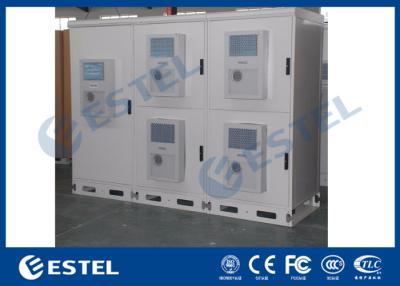 China 5 Sets Air Conditioners 5 Compartments Outdoor Telecom Cabinet Galvanized Steel for sale