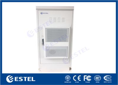 China IP65 19 inch Rail Outdoor Telecom Cabinets With Air Conditioner And Fans for sale