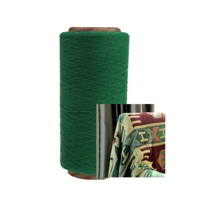 China Anti-Static Green Yarn For Making Sofa Woven Blanket Ne 16/18/10 Regenerated Cotton Blended Yarn For Blankets for sale