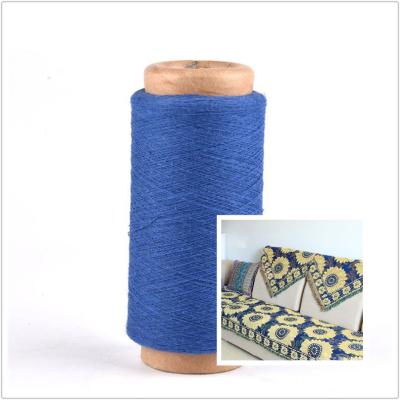 China Antistatic Royal Blue Ne 4/6/8/10 Regenerated 50/50 Cotton Polyester Yarn For Blanket for sale