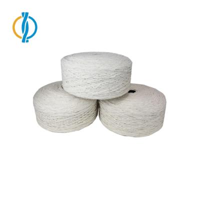 China Ne 0.8s/1 Antistatic Raw White Regenerated Cotton Blended Yarn For Mop for sale