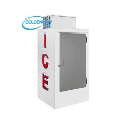 China Commercial Freezers Ice Cube Storage Square Shape Bagged Ice Storage Bin for sale