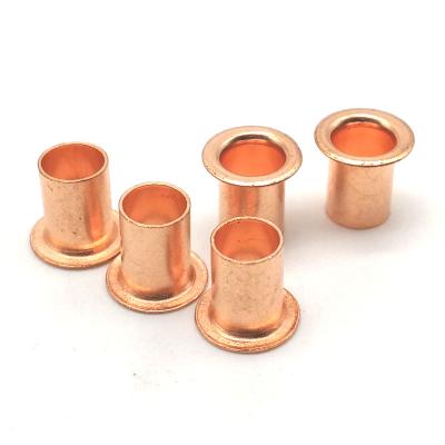 China Industry Factory Full Copper Tubular Rivets Copper Supplies Eyelets 10 Days For Sample Customized Tubular Rivets for sale