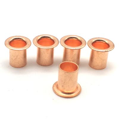 China Industry Factory Tubular Rivets Full Copper Supplies Eyelets 10 Days For Sample Customized Tubular Copper Rivets for sale