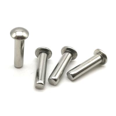 China OEM Factory Lead Solid Stainless Steel Boot Rivet Starts From 1988 Solid Stainless Steel Rivets for sale