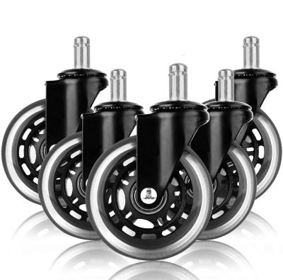 China Modern Heavy Duty Rollerblade Wheel Office Chair Caster Wheels For All Floors Replacement Wheel for sale