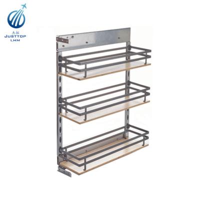 China Sustainable slide pull out drawer basket with repon damping slide for sale