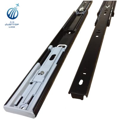 China Funiture Office Drawer Furniture Ball Bearing Telescopic Drawer Slide Rails for sale